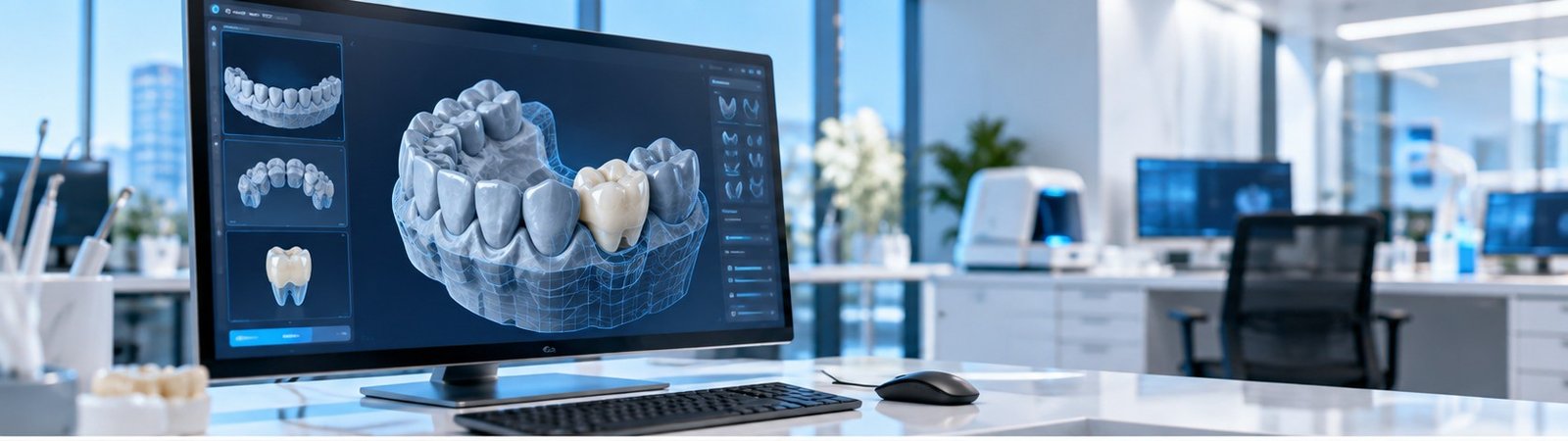Digital dental CAD design workstation